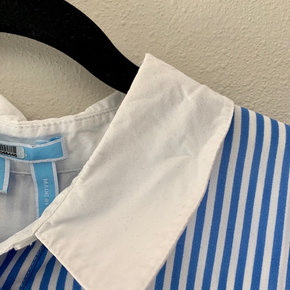 Draper James blue & white striped shirtdress - Picture 5 of 16